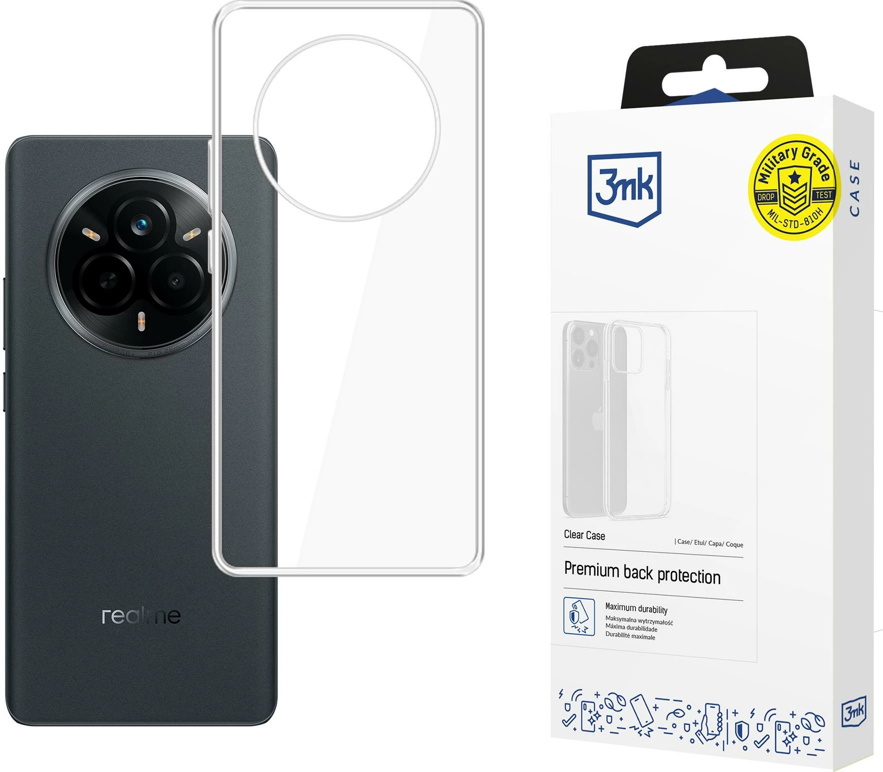 Mbështjellës 3mk Protection për Realme 14 Pro, Transparent