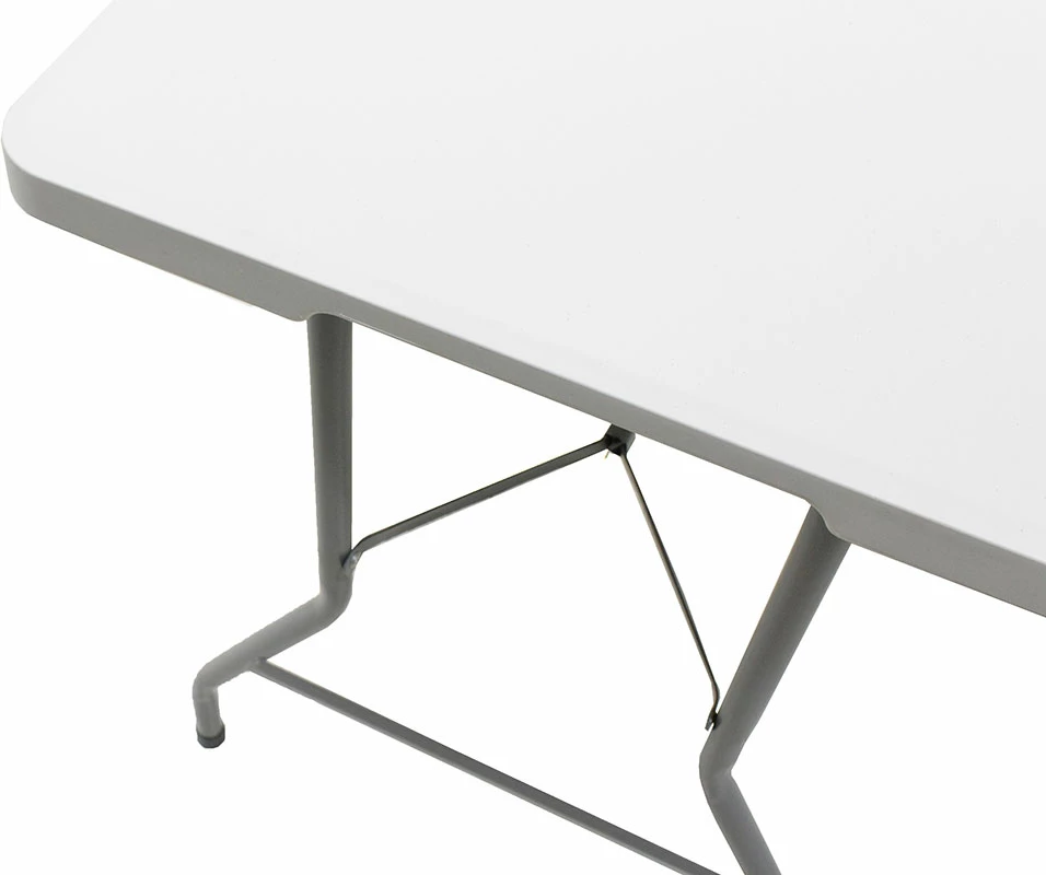 Tavolinë profesionale për catering, palosëse, granit e bardhë, 183x76x74