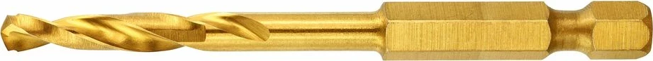 Mata shpimi Dewalt DT50005 4.5mm titan, 74.5mm, 1/4\" hex, 1 copë, e artë