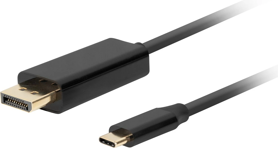 Kabllo Lanberg DisplayPort- USB-C, 3m, e zezë