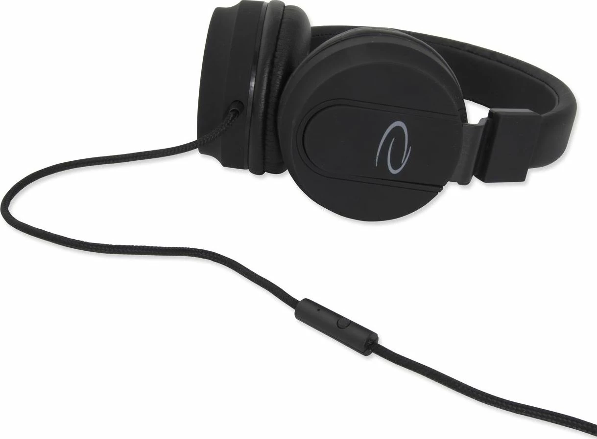 Kufje Esperanza Bongo EH212K me mikrofon, 3.5mm, kabllo 1.5m, 40mm, të mbyllura, të zeza