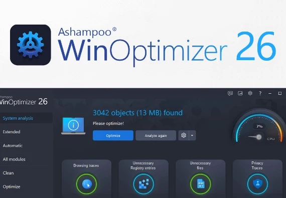 Ashampoo WinOptimizer 2026 Lifetime 1 PC EN Global