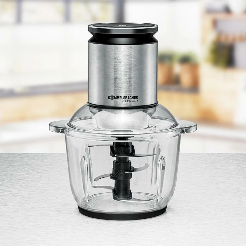 Grirëse ushqimi, Rommelsbacher MZ 600, 2 L 600 W çelik inox, e zezë