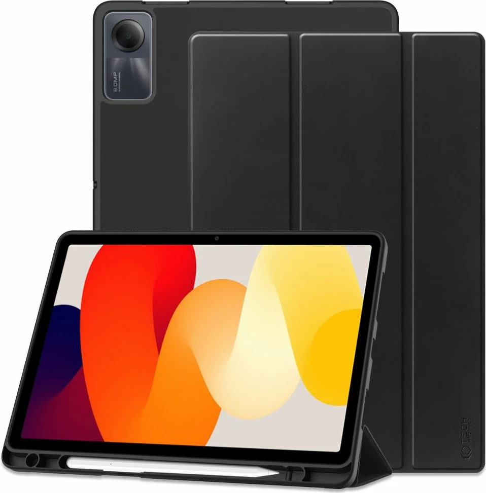 Mbështjellës Tech-Protect SC Pen për Xiaomi Redmi Pad SE 11", silikon, i zi