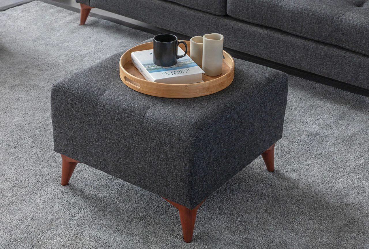 Tufet Atelier del Sofa, ngjyrë antracit, 60x60x30 cm