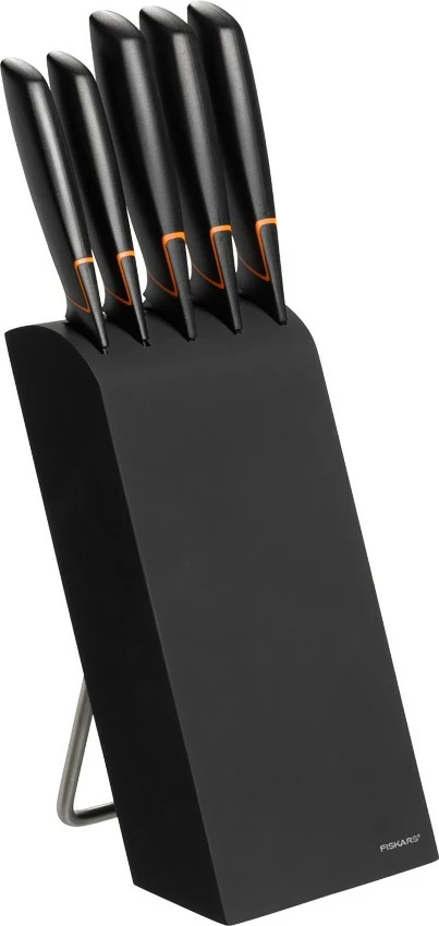 Vegël Fiskars 978791, Çelik inox, Ngjyrë zezë, Ngjyrë portokalli