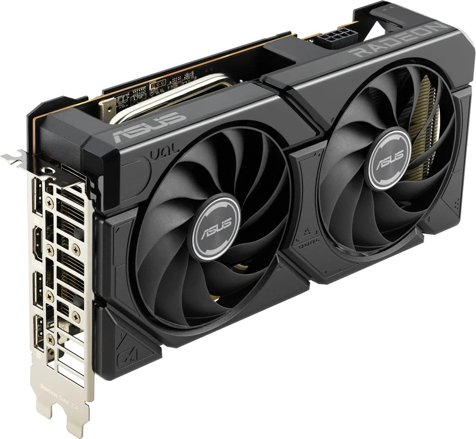Kartelë grafike ASUS Dual RX7600-O8G-EVO, 8 GB GDDR6, E zezë