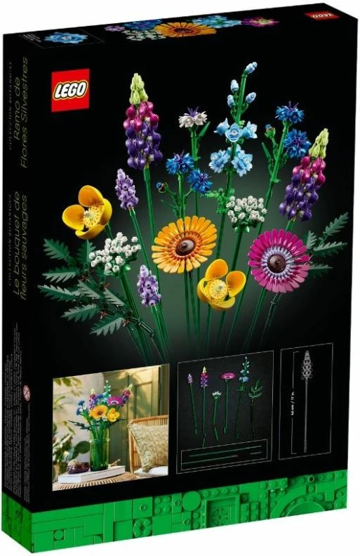 Set LEGO Icons buqetë lulesh, për të rritur