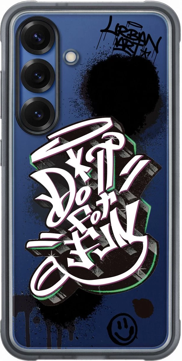 Mbështjellës Samsung Flipsuit Case Rugged EF-JS936CBEGWW për Galaxy S25+, i zi, me dy kapakë të ndërrueshëm