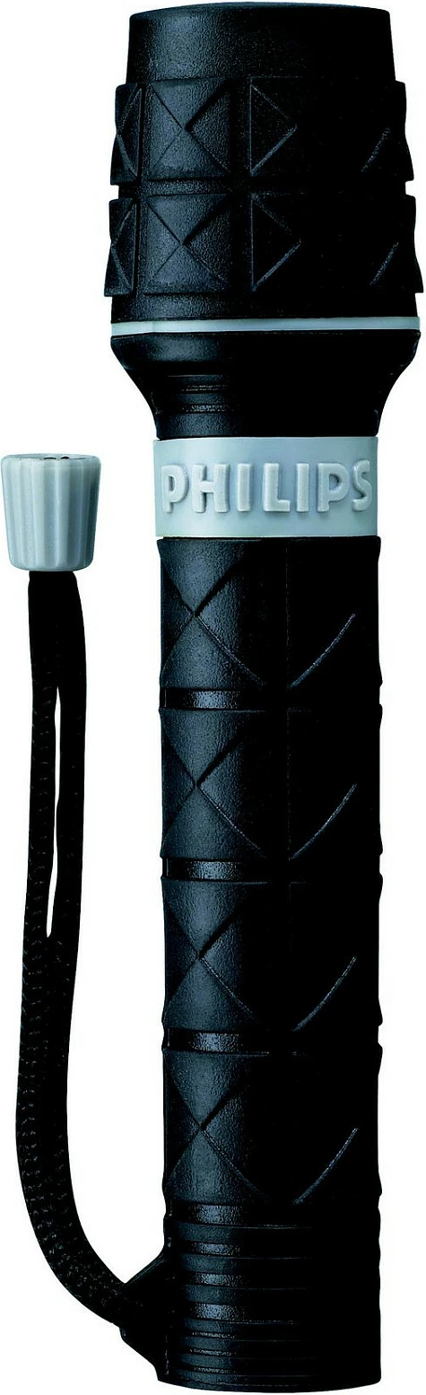 Dritë dore Philips LightLife SFL3361/10, rezistente në ujë, 2xAA/LR6, gome, e zezë