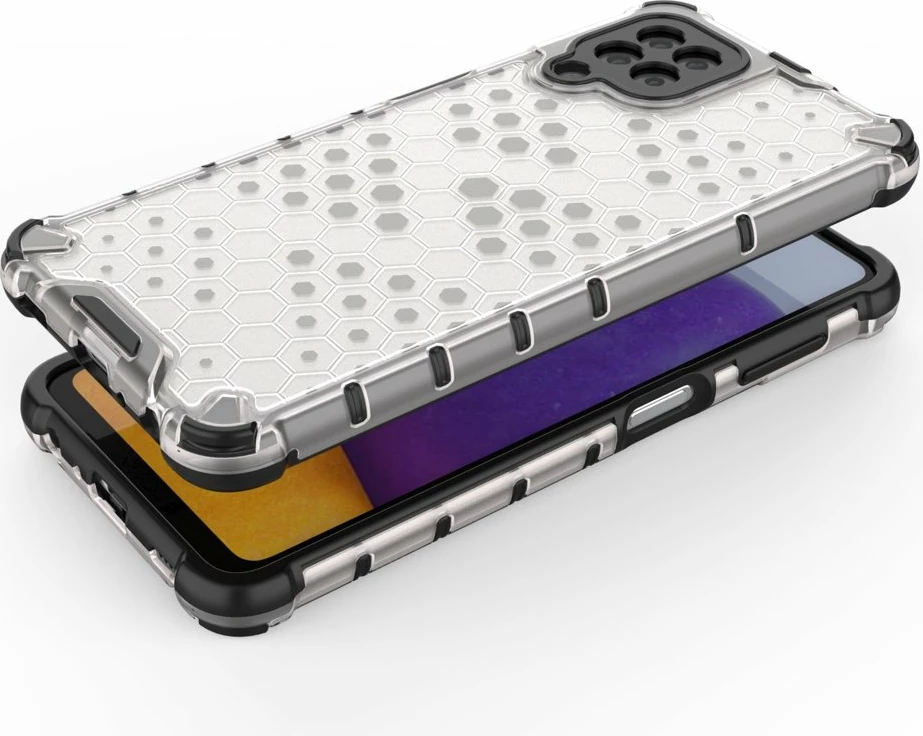 Mbështjellës Hurtel Honeycomb për Samsung Galaxy A22 4G, Blu