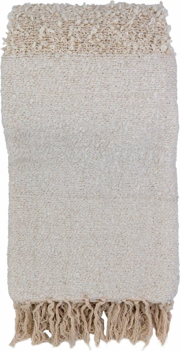 Batanije dekorative SIMPUL, ngjyrë e bardhë-bezhë, 180x240cm