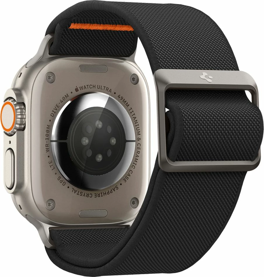 Rrip Spigen Fit Lite Ultra për Apple Watch 4/5/6/7/8/9/SE/Ultra (42/44/45/49 mm), i zi 5