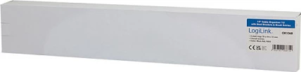Panel menaxhimi kabllosh LogiLink 19" 1U, me 4 mbajtëse çeliku, gri