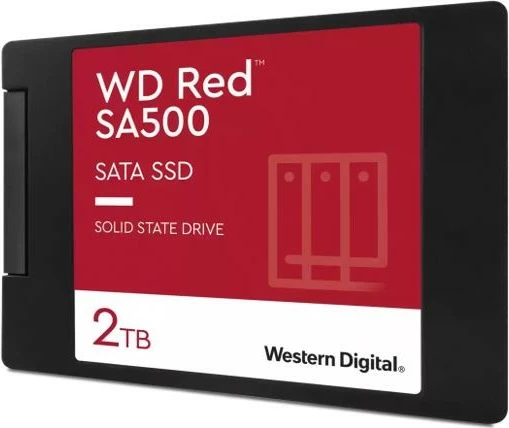 SSD Western Digital WD Red SA500, 2TB, 2.5", SATA, Kuqe