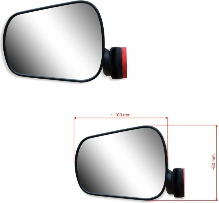 Pasqyrë timoni për biçikletë Yakimasport, e zezë