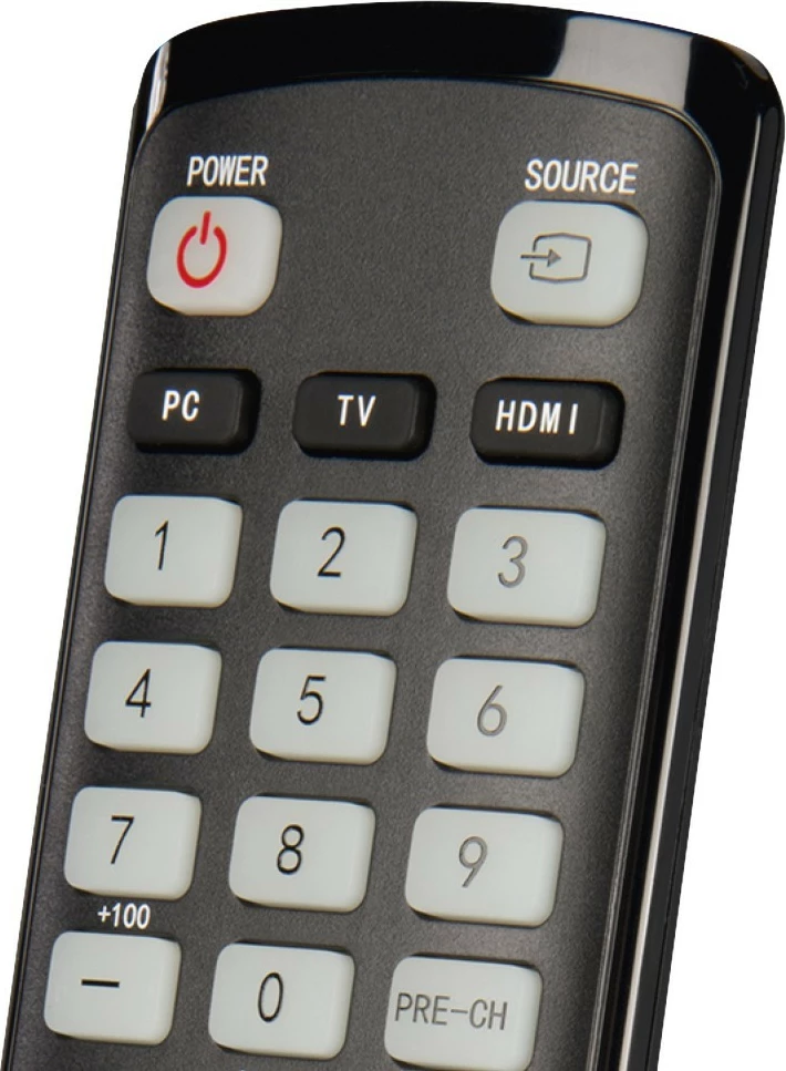 Telekomandë TV Hama 221060 me funksion mësimi, IR 1:1, butona që ndriçojnë, kompatibile Samsung, me bateri AAA, e zezë