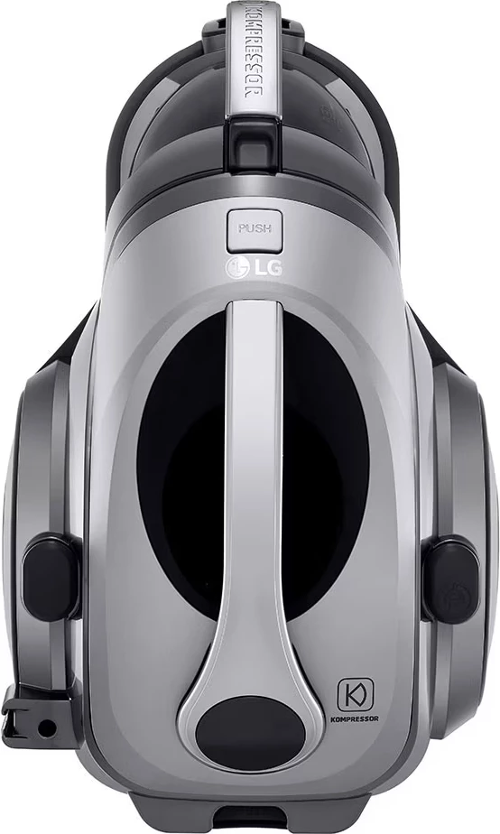 Fshesë me korrent, LG, VK8506NHA, bagless me Compressor, sistem filtrimi 2-shtresor, tub teleskopik, gri