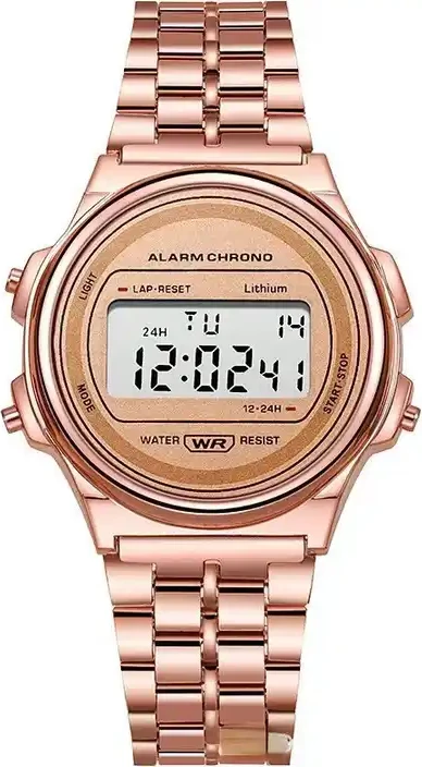 Orë dore digjitale unisex 2519, rosegold