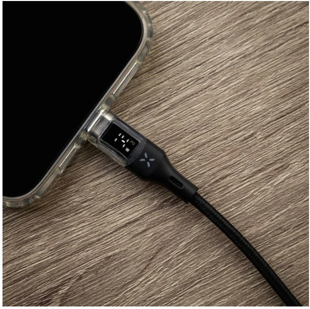 Kabllo USB-C në USB-C Fixed FIXDD-CC2-BK 2 m 100W USB 2.0 me display, e zezë
