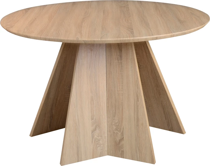 Tavolinë Bibble MDF, ngjyrë natyrale, D120x76cm