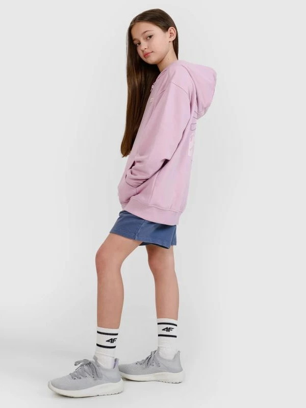 Duks për vajza 4F, me kapuç