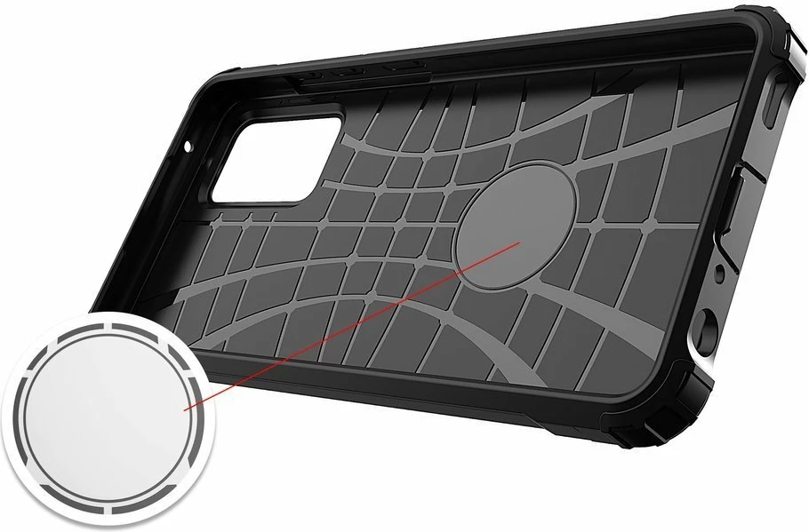 Mbështjellës Hurtel Hybrid Armor për Samsung Galaxy A72, Blu