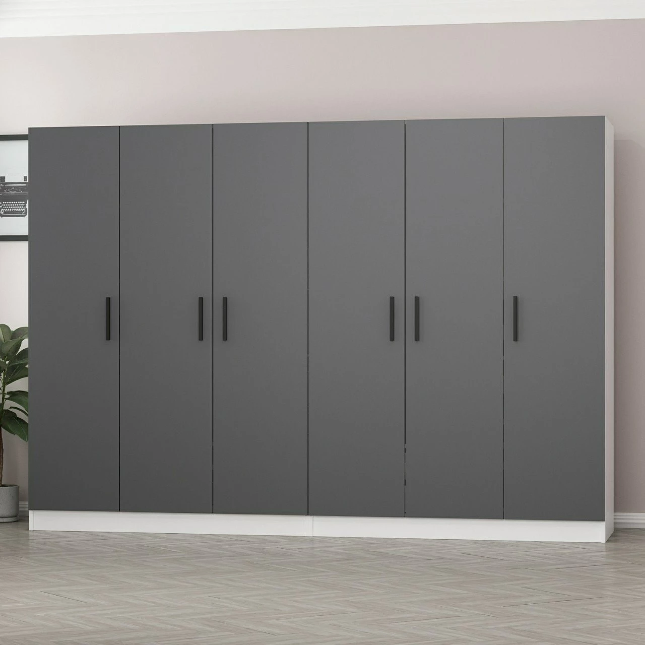Dollap Skye Decor, antracit, 270x210x52cm