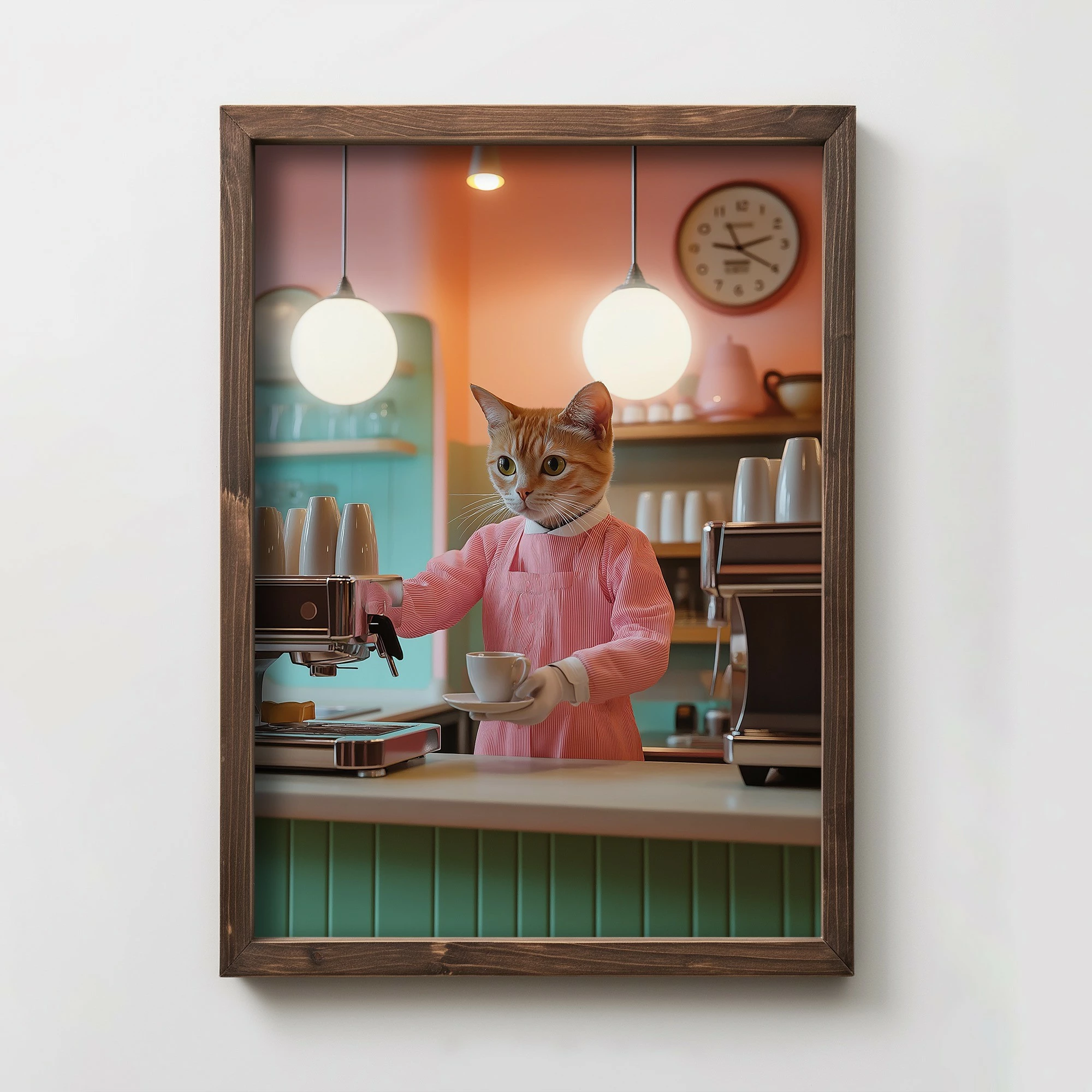 Pikturë dekorative me kornizë MDF, Wallity, TUN072-L, shumëngjyrëshe, 35x47x2 cm