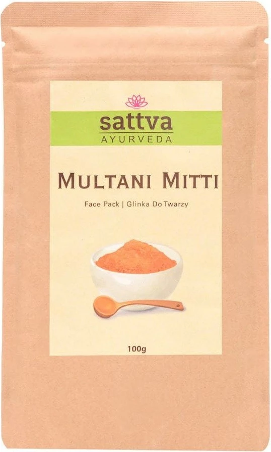 Maskë fytyre për femra Sattva Multani Mitti, 100g