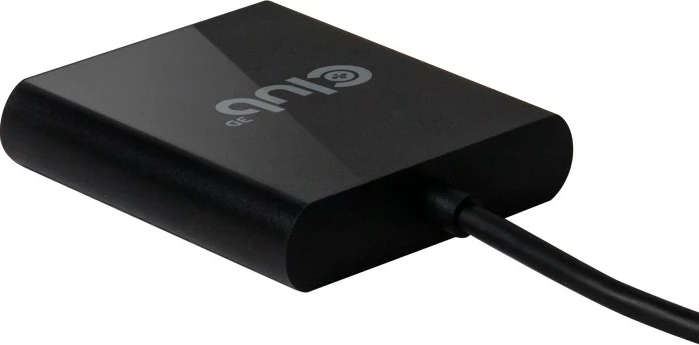Adapter Club 3D USB-A 3.2 në HDMI 2.0, Dual Monitor, 4K60Hz, i zi