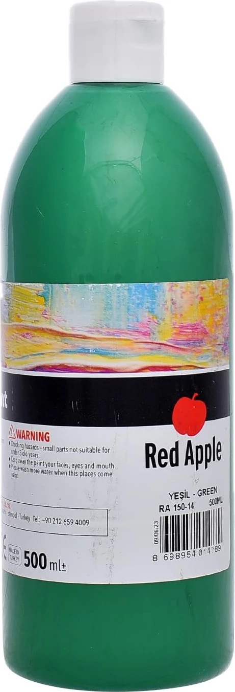 Tempera Red Apple 500 ml – Ngjyrë e Gjelbër