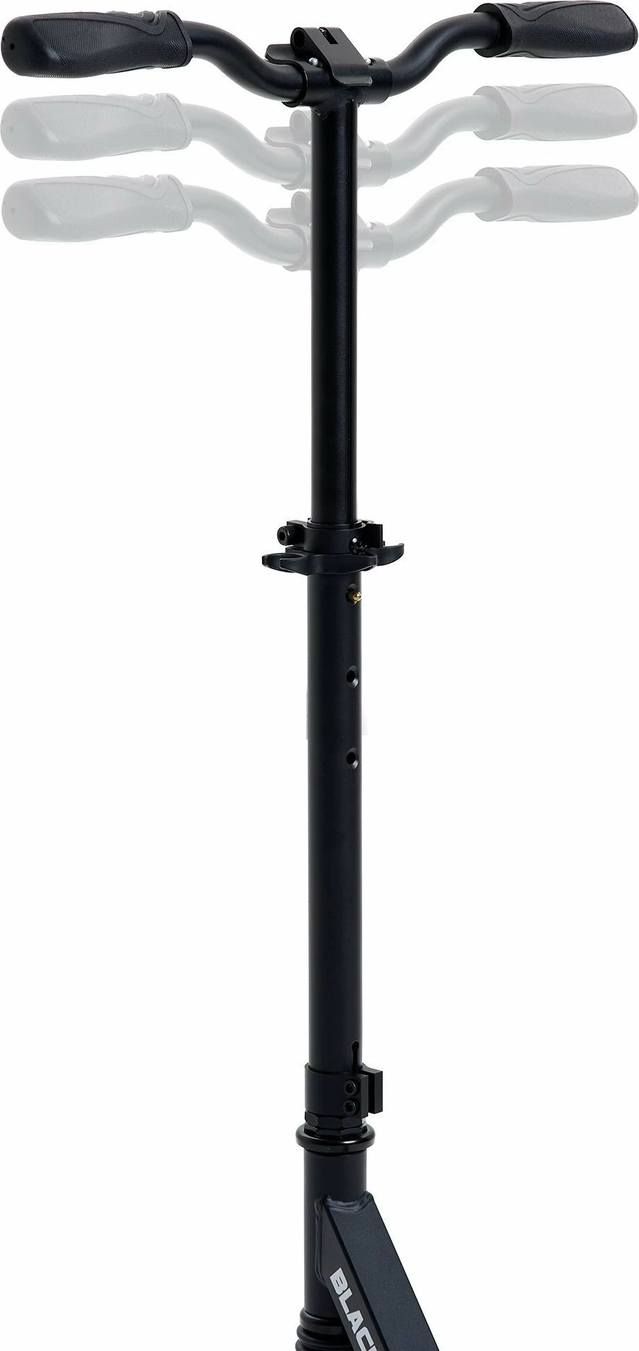 Trotinet Blackwheels Zoom, rrota 200 mm, i palosshëm, ABEC-7, timon i rregullueshëm 95-105 cm, deri 100 kg, i zi