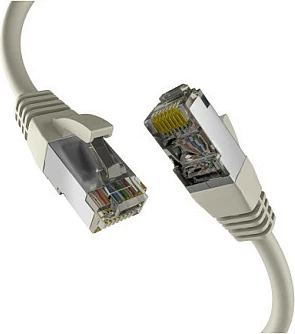 Kabllo rrjeti EFB Elektronik Cat8.1 RJ45 20m S/FTP LSZH, gri