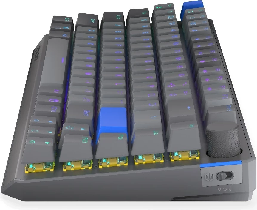 Tastierë mekanike wireless Endorfy Thock V2 75%, RGB, hot-swap, gri