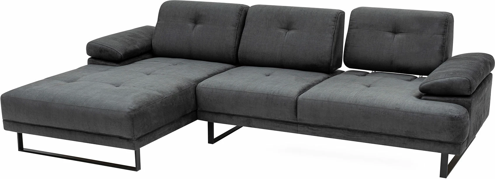 Këndare Atelier del Sofa, Mustang Large, kënd i majtë, ngjyrë antracit
