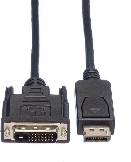 Kabllo ROLINE DisplayPort në DVI-D, 1.5 m, 1920x1200, e zezë
