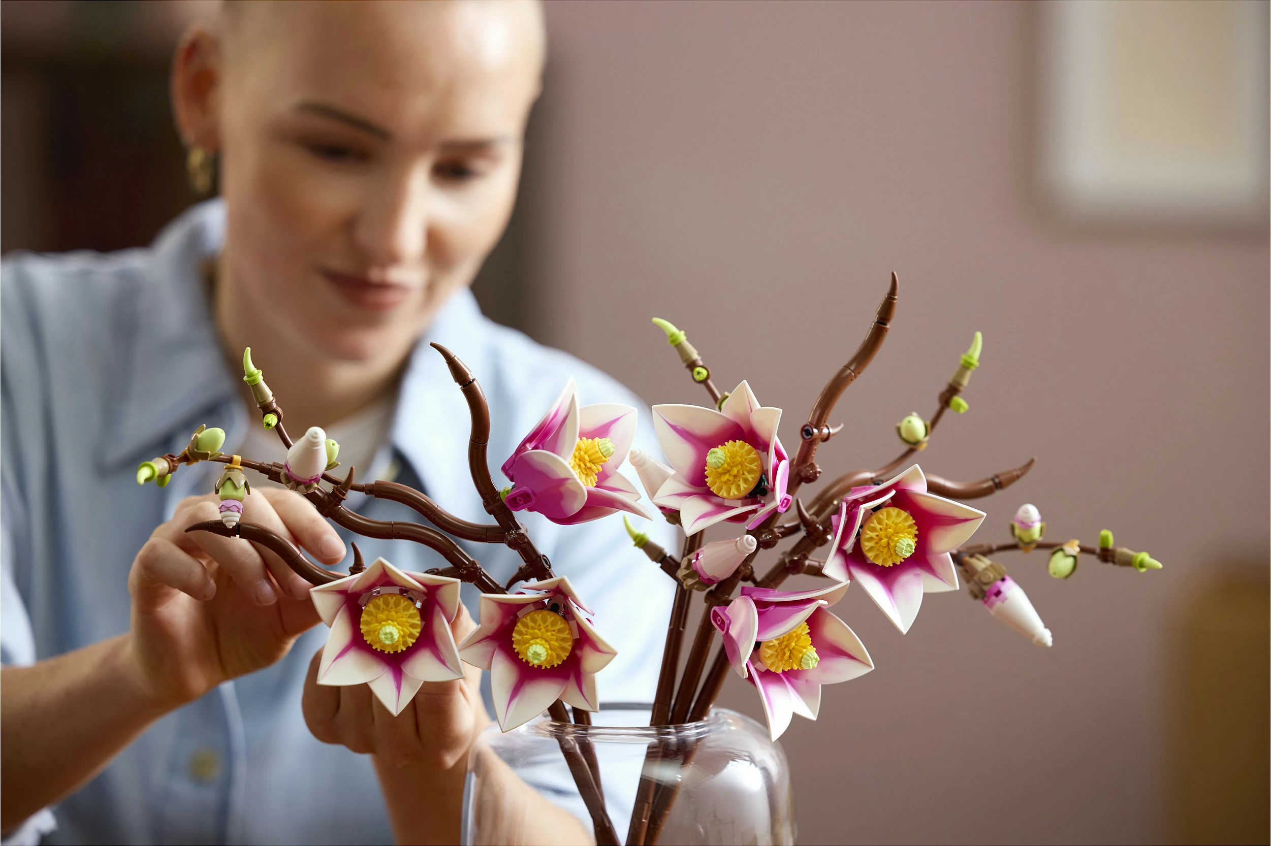 Set ndërtimi LEGO Botanicals Magnolia Branches 11510, 435 copë, 18+, shumëngjyrësh
