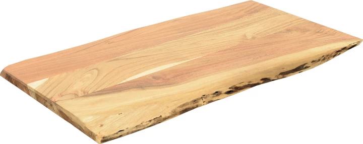 Sipërfaqe tavoline Pozier, dru akacie masiv, ngjyrë natyrale, 200x95x4cm