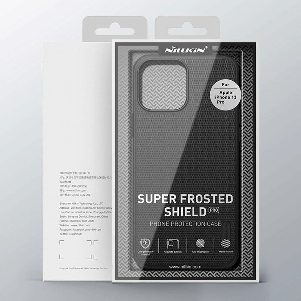 Mbështjellës Nillkin Super Frosted Shield për iPhone 13 Pro, kaltër