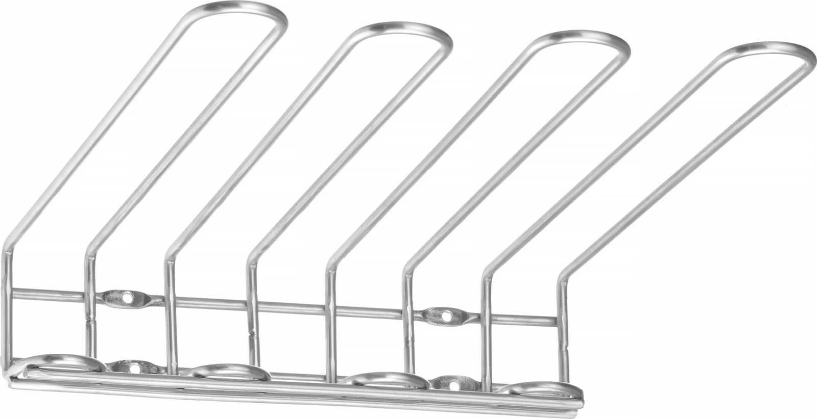 Mbajtës gotash varës muror, Bar Up, 3 rreshta, 350x293x50 mm, inoks, argjendtë
