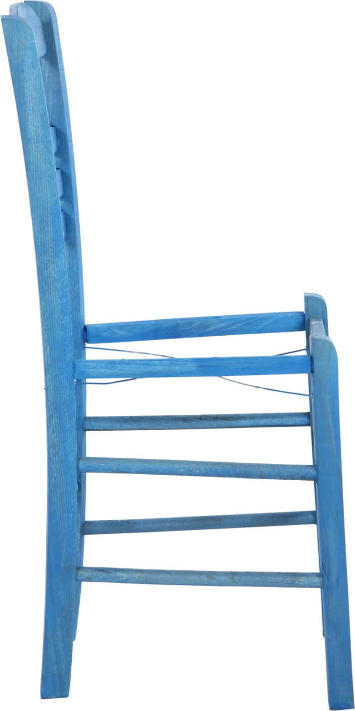 Karrige tradicionale JHETT FH5575.05 dru ahu me impregnacion në ngjyrë blu - vetëm korniza 40x42x87H cm