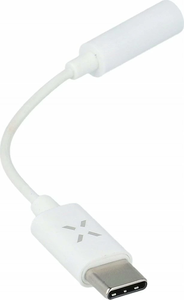 Adapter USB-C në Jack 3.5mm Fixed FIXL-CJD-WH me DAC, i bardhë