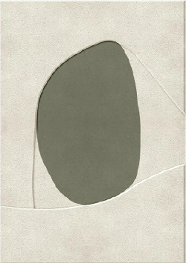 Pikturë dekorative me kornizë, 80x120x4.3 cm, kanavacë, bezhë dhe ulliri