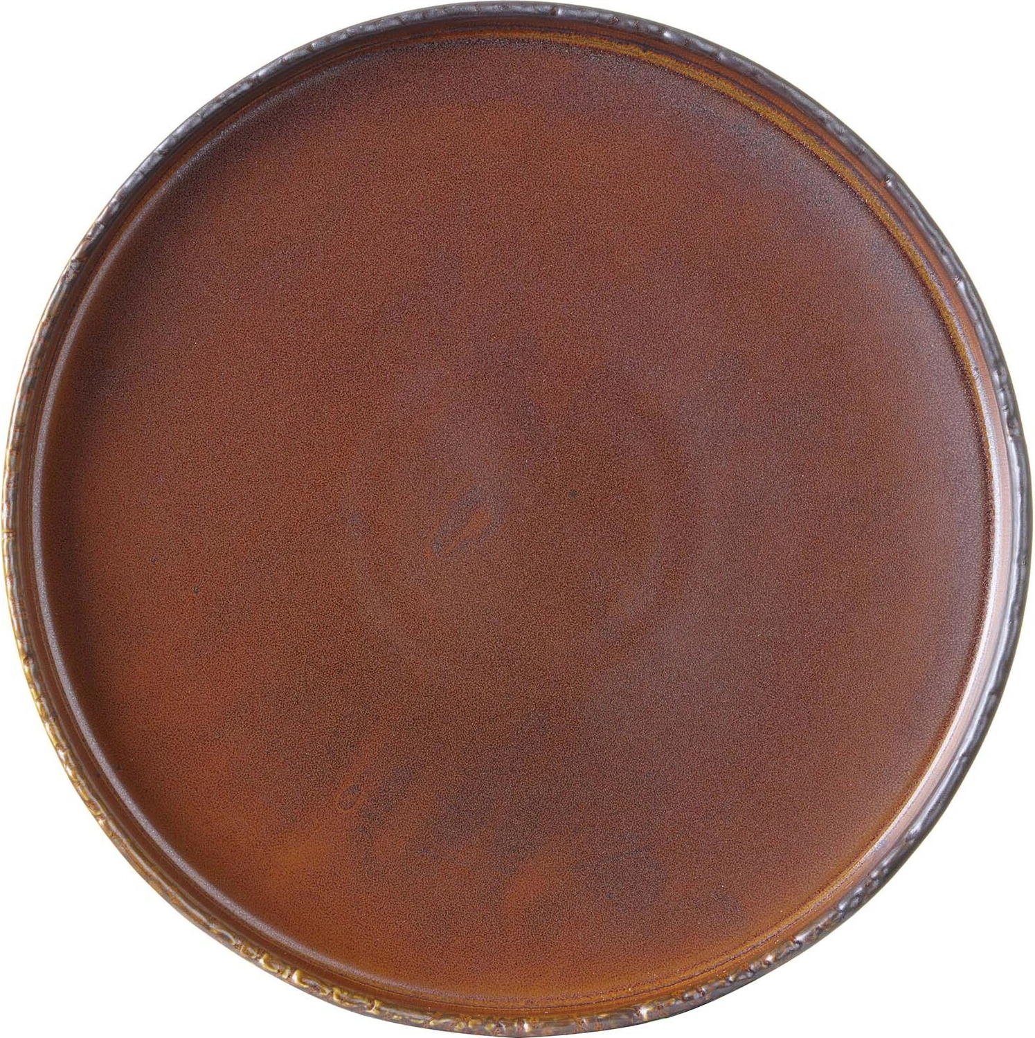 Pjatë e sheshtë Fine Dine Aurum Ø270mm, kafe e errët, set 3 copë