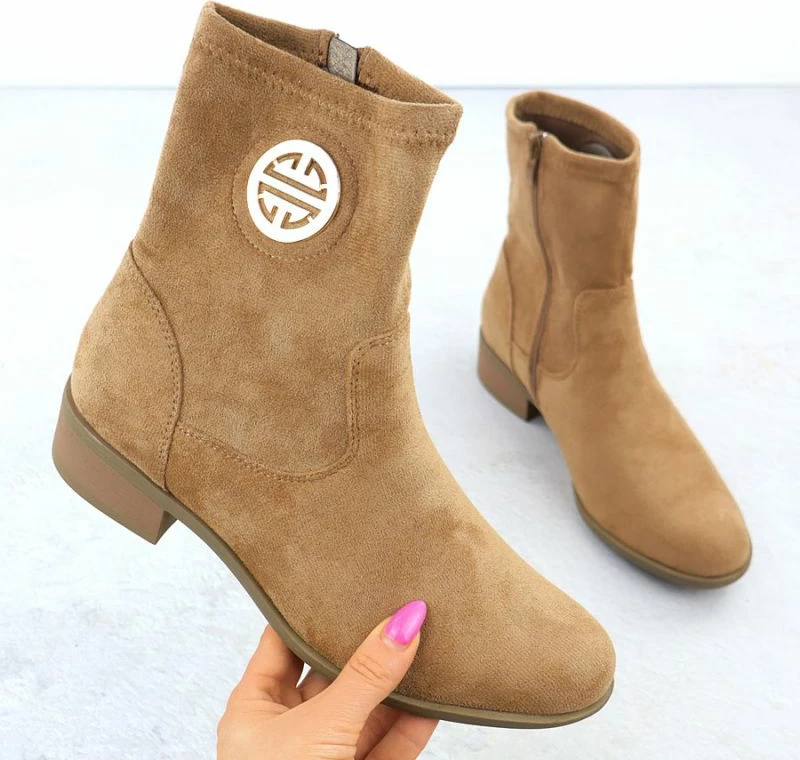 Çizme të shkurtra për femra Jezzi, kafe