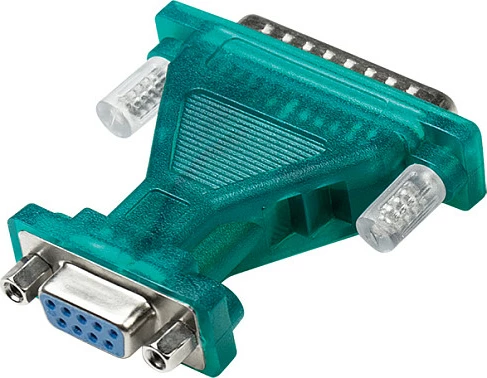 Kabllo adapter USB 2.0 LogiLink, USB-A në RS232 DB9/DB25, 1.3 m, e gjelbër