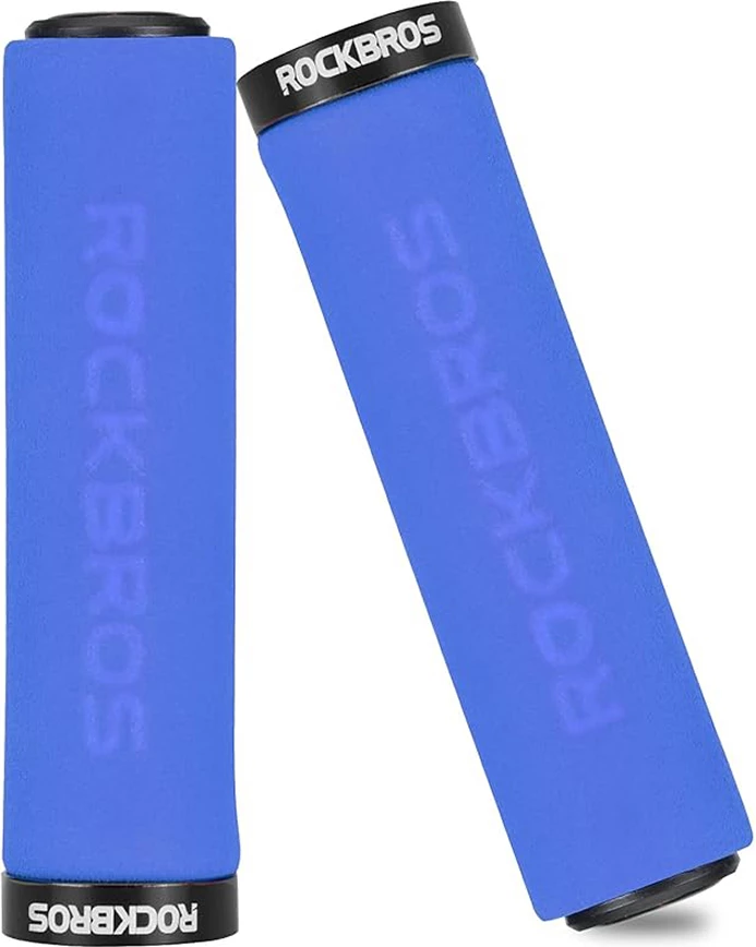 Doreza timoni për biçikletë Rockbros BT1001BLBK, sfungjer, blu e zezë