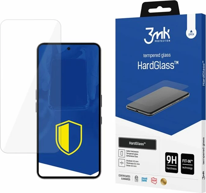 Mbrojtës ekrani tempered glass 3mk Protection HardGlass për Nothing Phone (3a) Pro