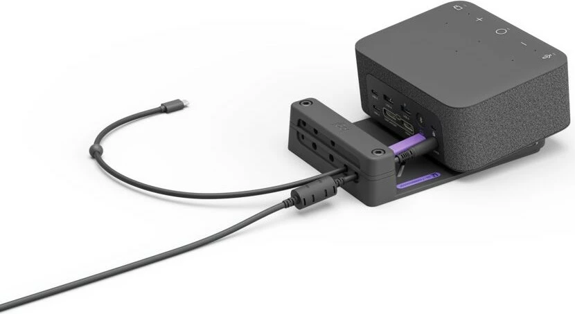 Sistem konferencash personal Logitech Logi Dock Focus Room Kit, 4K Ultra HD, 90 fps, 5x, Grafit